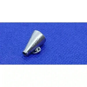 Vintage Big Charm Cheerleader Megaphone Sterling Silver Pendant JMF Pre 1950